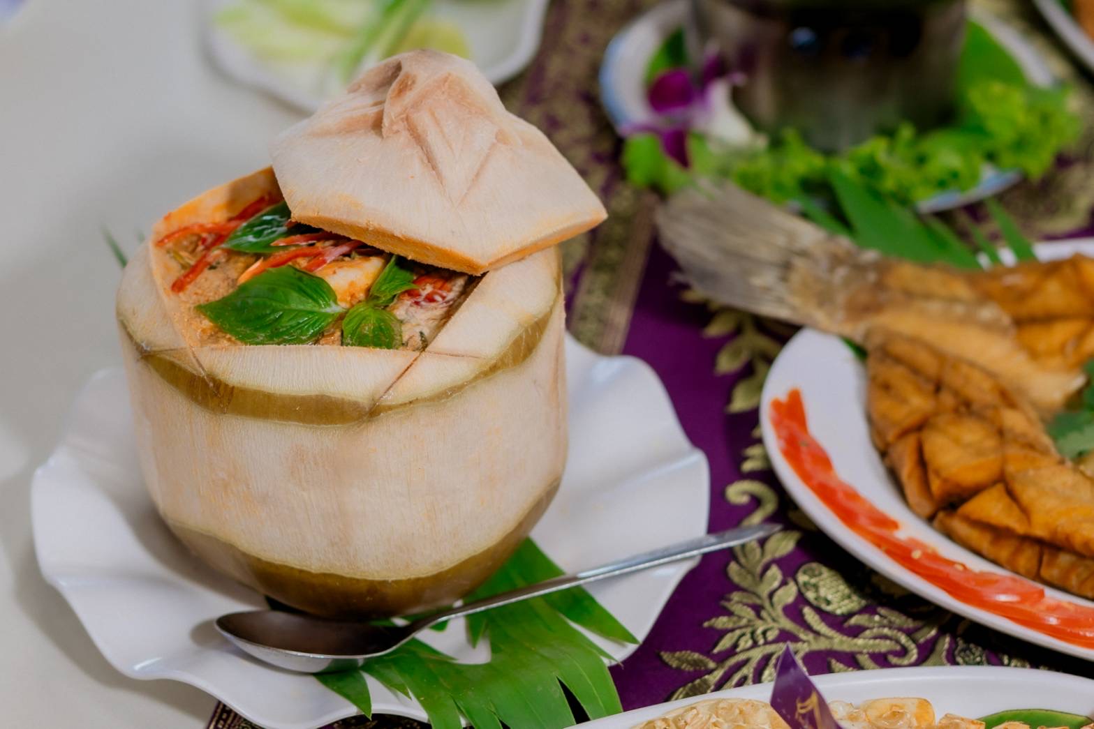 Thai dessert plate